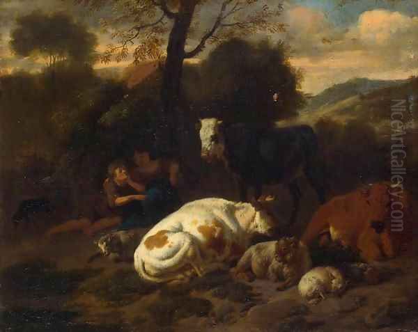 Landscape Oil Painting by Dirk van Bergen