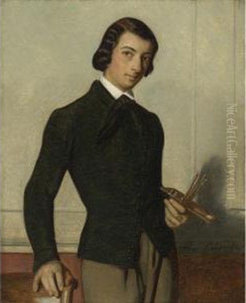 Portrait Of The Artist As A Young Man Oil Painting by Alexandre Cabanel