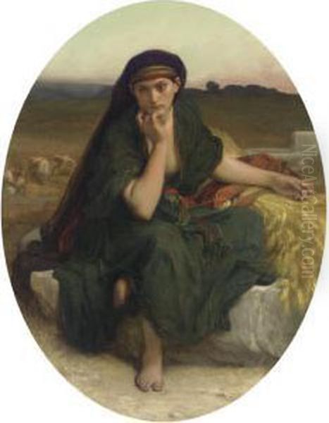 Ruth Revenant Des Champs (or Ruth En Repos) Oil Painting by Alexandre Cabanel