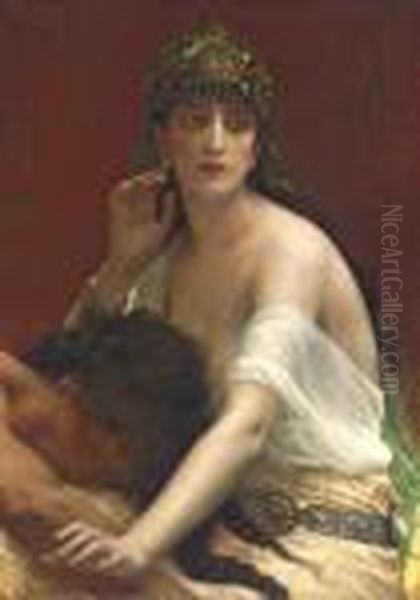 Samson And Delilah Oil Painting by Alexandre Cabanel