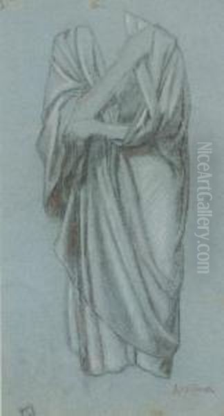 Study Of A Woman Wearing A Toga Oil Painting by Alexandre Cabanel