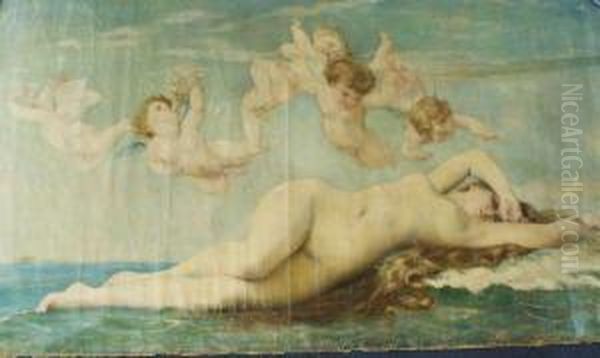 The Birth Of Venus (by Norvel H. Busey) Oil Painting by Alexandre Cabanel