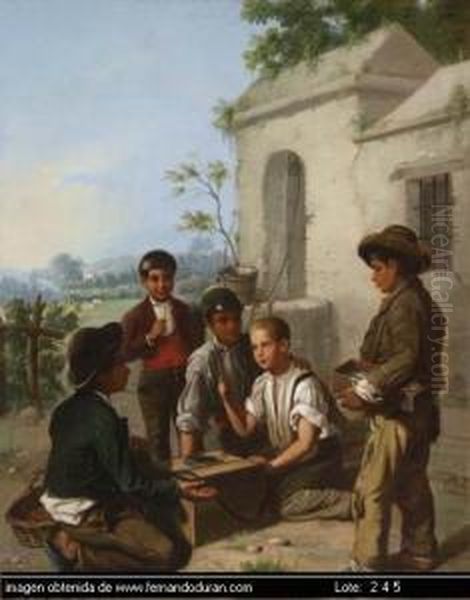 Sin Titulo Oil Painting by Manuel Cabral Cabral y Aguado Bejarano