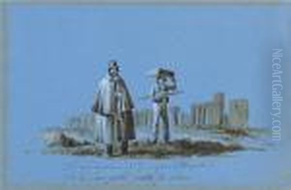 Fra Le Rovine Oil Painting by Ippolito Caffi