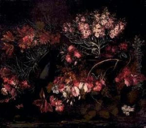 Composizione Di Fiori Oil Painting by Margherita Caffi