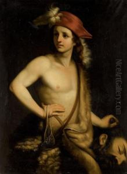 David Oil Painting by Guido Cagnacci