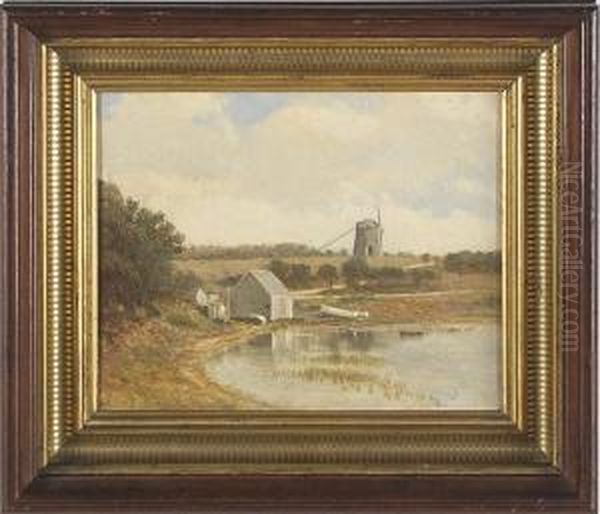 Harwichport Harbor. Oil Painting by Charles Drew Cahoon