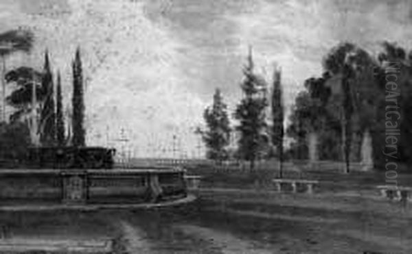 genova - Villa Doria Oil Painting by Marco Calderini