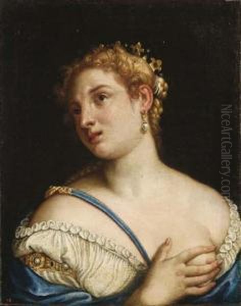 Figura Femminile Allegorica
 (
La Carita ?
) Oil Painting by Carletto Carliari