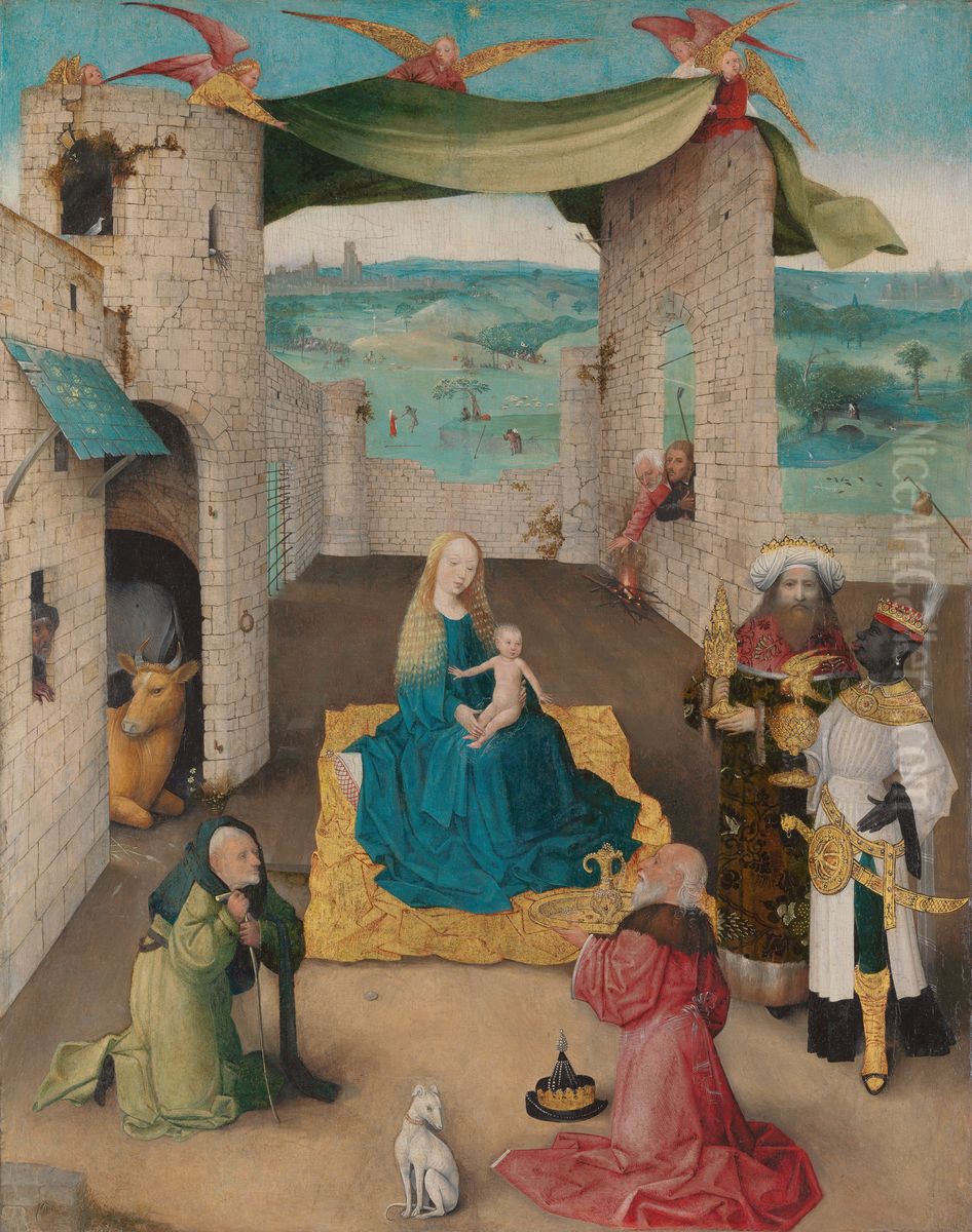 The Adoration of the Magi Oil Painting by Hieronymous Bosch