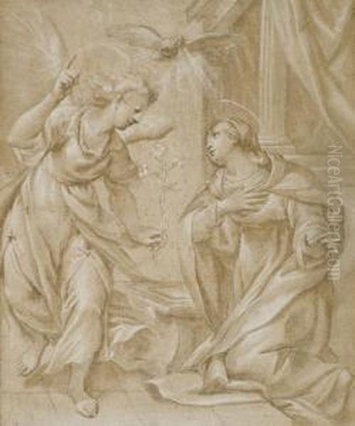 L'annonciation Oil Painting by Denys Calvaert