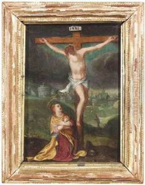 Golgotha Oil Painting by Denys Calvaert