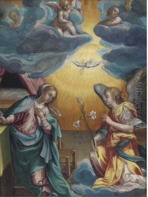 The Annunciation Oil Painting by Denys Calvaert