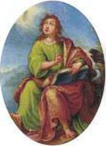 Saint John The Evangelist Oil Painting by Denys Calvaert