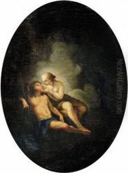 Diane Et Endymion Oil Painting by Charles Camarroque