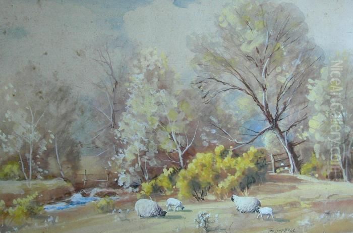 Springtime Near Pinwherry Oil Painting by Thomas, of Pall Mall Butler