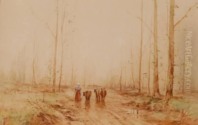 Untitled Oil Painting by Thomas, of Pall Mall Butler