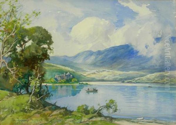 Kilchurn Castle Oil Painting by Thomas, of Pall Mall Butler