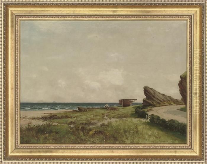 The Devil's Elbow, Mull Of Gallway Oil Painting by Thomas, of Pall Mall Butler