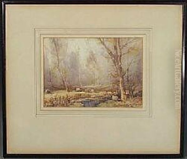 Harvest-time, Seamill Oil Painting by Thomas, of Pall Mall Butler