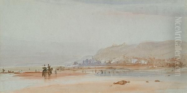 Hastings Beach Oil Painting by George Bryant Campion