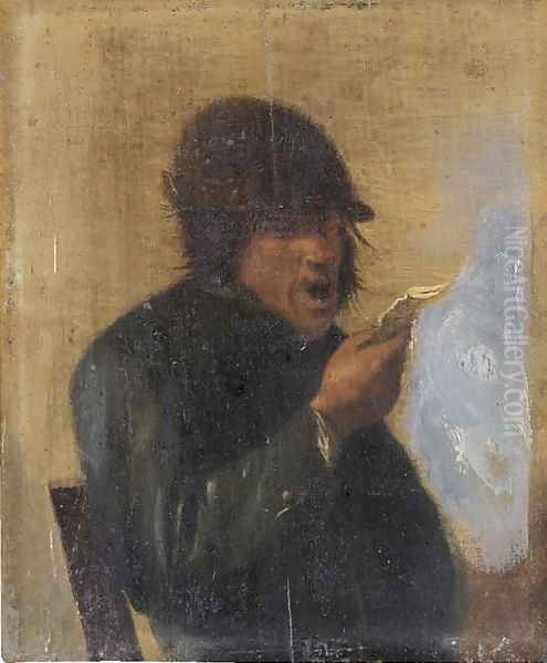 A peasant Oil Painting by Adriaen Brouwer