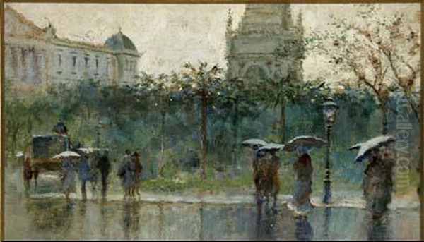 Sin Titulo Oil Painting by Tomas Campuzano Y Aguirre