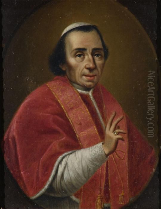 Papa Pio Vii Oil Painting by Vincenzo Camuccini