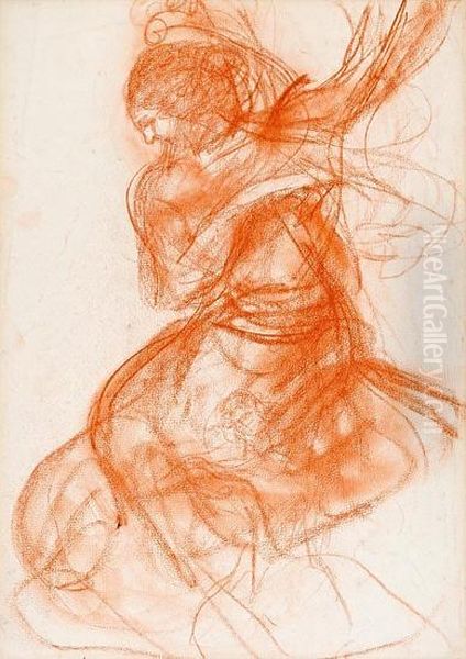 Bailaora Oil Painting by Ricardo Canals y Llambi