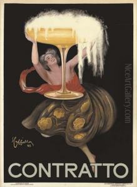 Contratto Oil Painting by Leonetto Cappiello