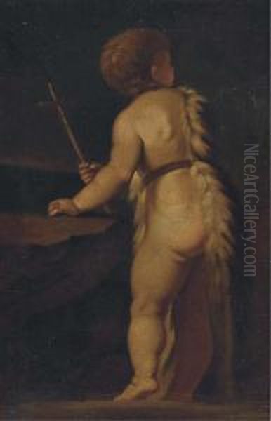 The Infant Saint John The Baptist Oil Painting by Giovanni Battista Caracciolo