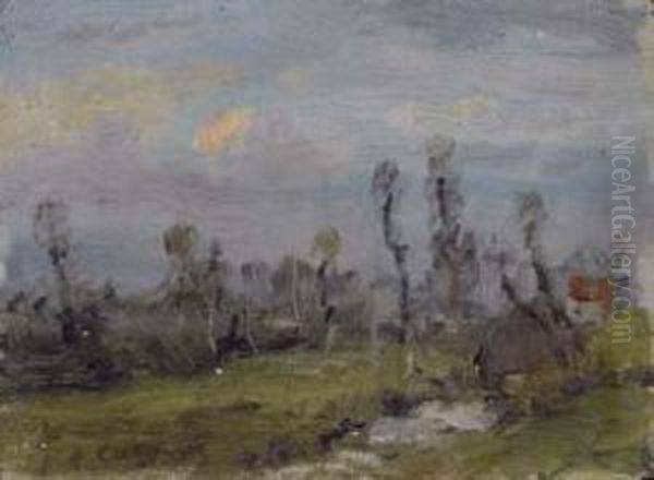 Paesaggio Oil Painting by Vittore Antonio Cargnel