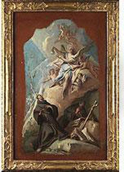 Bedeutender Italienischer Maler Und Wegbereiter Des Rokoko Oil Painting by Carlo Innocenzo Carloni