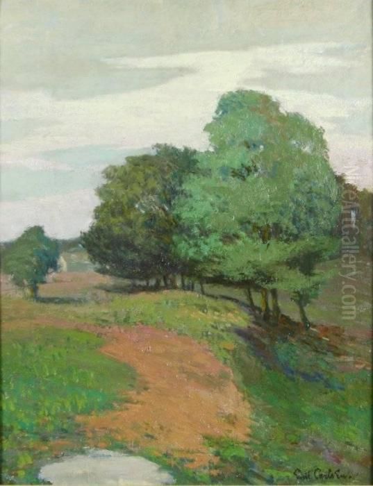 Connecticut Landscape Oil Painting by Emil Carlsen