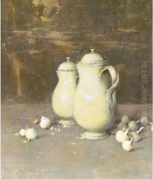 The Leeds Jug Oil Painting by Emil Carlsen