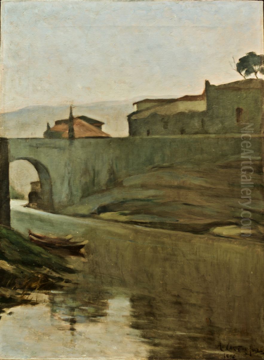 Paisagem Oil Painting by Antonio Carneiro