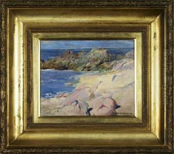 Vista De Praia Oil Painting by Antonio Carneiro