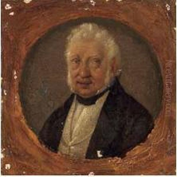 Ritratto Di Caramotti Oil Painting by Giovanni Carnovali Il Piccio