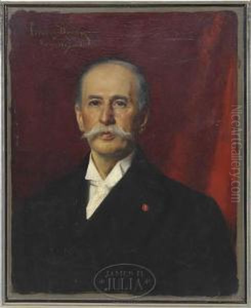 Portrait Of General William F. Draper Oil Painting by Carolus Duran Charles Emile