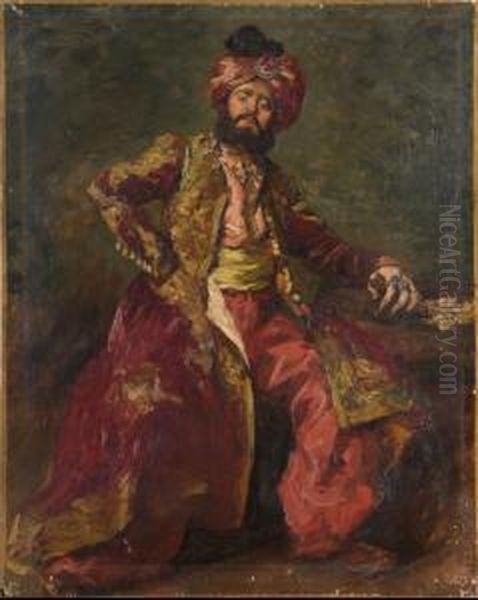 Portrait D'oriental Oil Painting by Carolus Duran Charles Emile