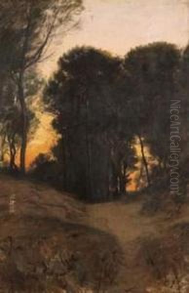 Saint-aygulf, Chemin Boise Oil Painting by Carolus Duran Charles Emile