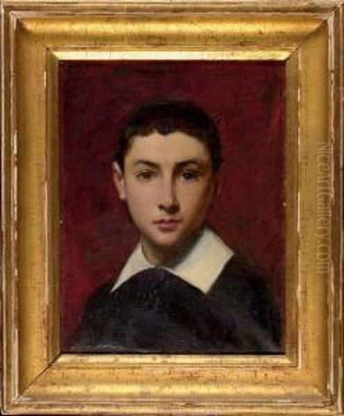 Portrait De Jeune Garcon Oil Painting by Carolus Duran Charles Emile