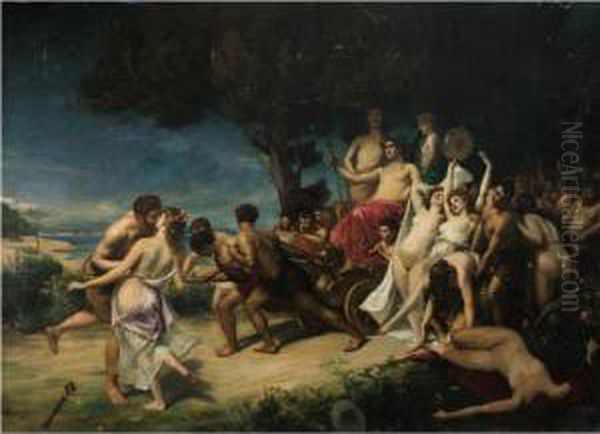 The Triumph Of Bacchus Oil Painting by Carolus Duran Charles Emile