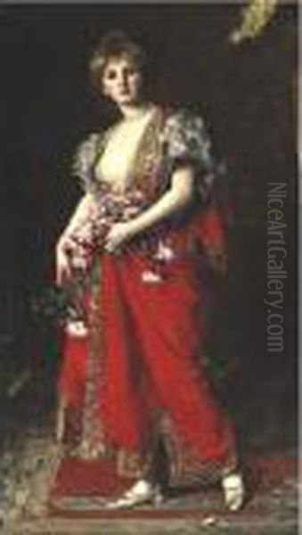La Fille De L?emir Oil Painting by Carolus Duran Charles Emile
