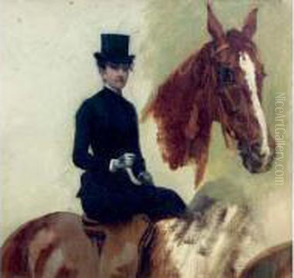 Etude Autour D'une Amazone Oil Painting by Carolus Duran Charles Emile