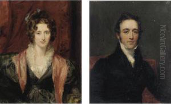 Portraits Of Sir John Taylor 
Coleridge (1790-1876) And Margaret Buchanan, Lady Coleridge (d.1874) Oil Painting by Margaret Sarah Carpenter