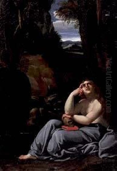 Maddalena In Estasi Oil Painting by Antonio Carracci