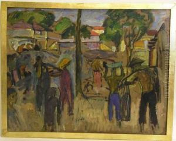 Ohne Titel Oil Painting by Augustin Carrera