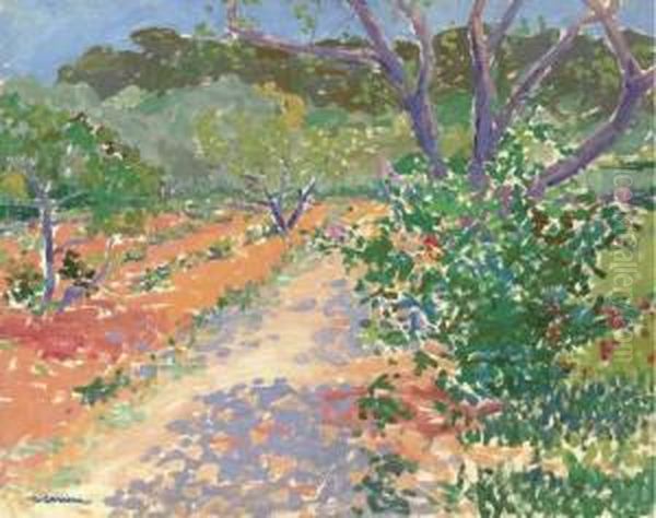 Le Lavendou Oil Painting by Augustin Carrera