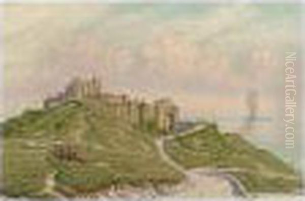 B. Fl.1854-1878, Dover Castle, 
Signed And Dated L.l.: J.m.carrick/1880, Oil On Canvas, 20 By 31 Cm.; 8 
By 12 In Oil Painting by John Mulcaster Carrick